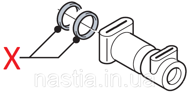 535692 (NM01.028) Гумовий ущільнювач(червоні), OR 106, d=6,75х1,78mm, DeLonghi