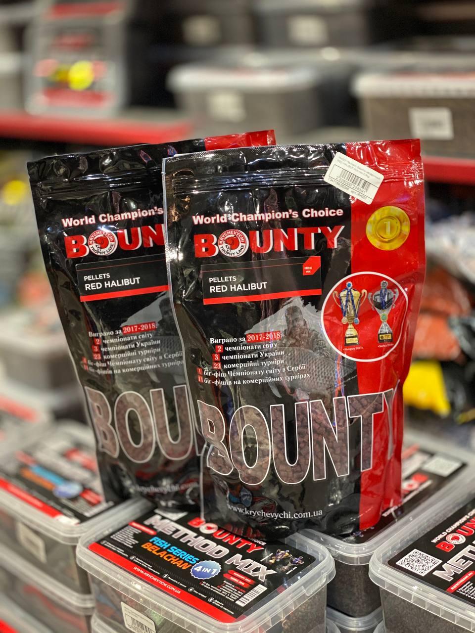 Пелетси Bounty Pellets Red Halibut Premium maxi mix 8; 14; 20мм 400гр