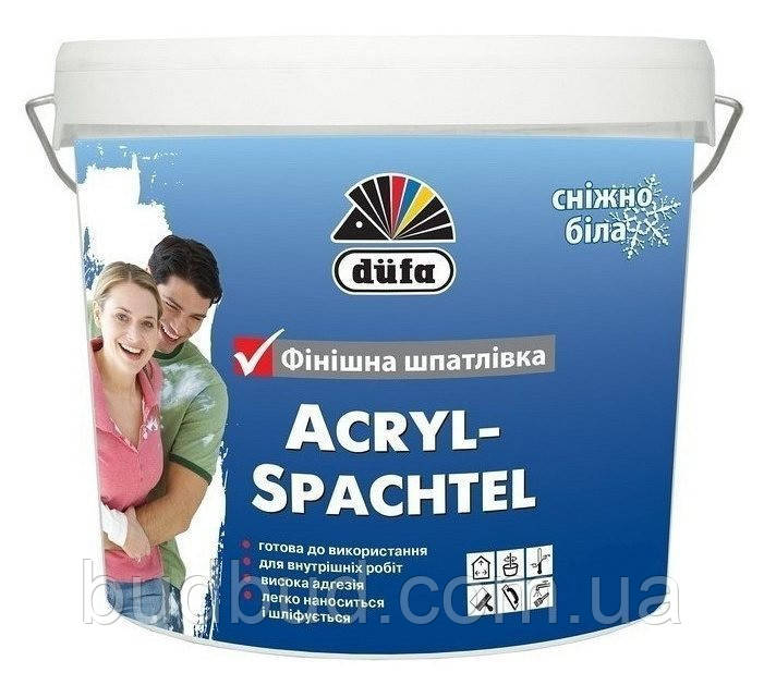 Шпаклівка фінішна Acryl Spachtel Dufa 16 кг