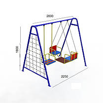 Дитячі гойдалки тримісні 5 в 1, фото 5