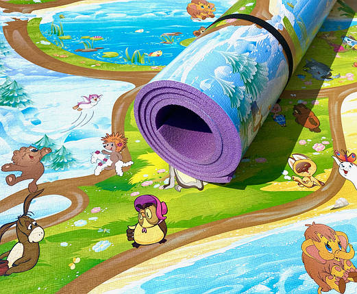 Дитячий ігровий килимок 2000×1200×8 мм «Союзмультфільм» теплоізоляційний, розвивальний, фото 2