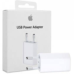 Оригінальний зарядний пристрій Apple iPhone USB Power Adapter A1400 OEM 5V, 1A) MD813ZM/A (паковання)