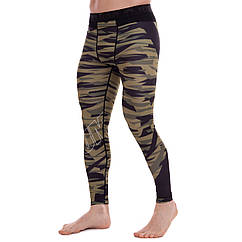 Штани чоловічі компресійні тайтси чоловічі Venum 9617 розмір M (165-170 см) Black-Camouflage