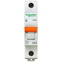 Автоматический выключатель Schneider Electric Домовой 1P 63А (C) 4.5кА