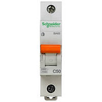 Автоматический выключатель Schneider Electric Домовой 1P 50А (C) 4.5кА