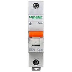 Автоматичний вимикач Schneider Electric Домовий 1P 32А (C) 4.5 кА