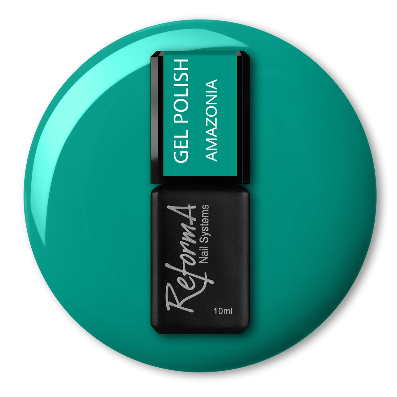 Гель-лак Reforma , AMAZONIA (тропична бірюза)10 мл, фото 1