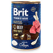 Корм вологий для собак Brit Premium By Nature яловичина з тельбухами, 400 г