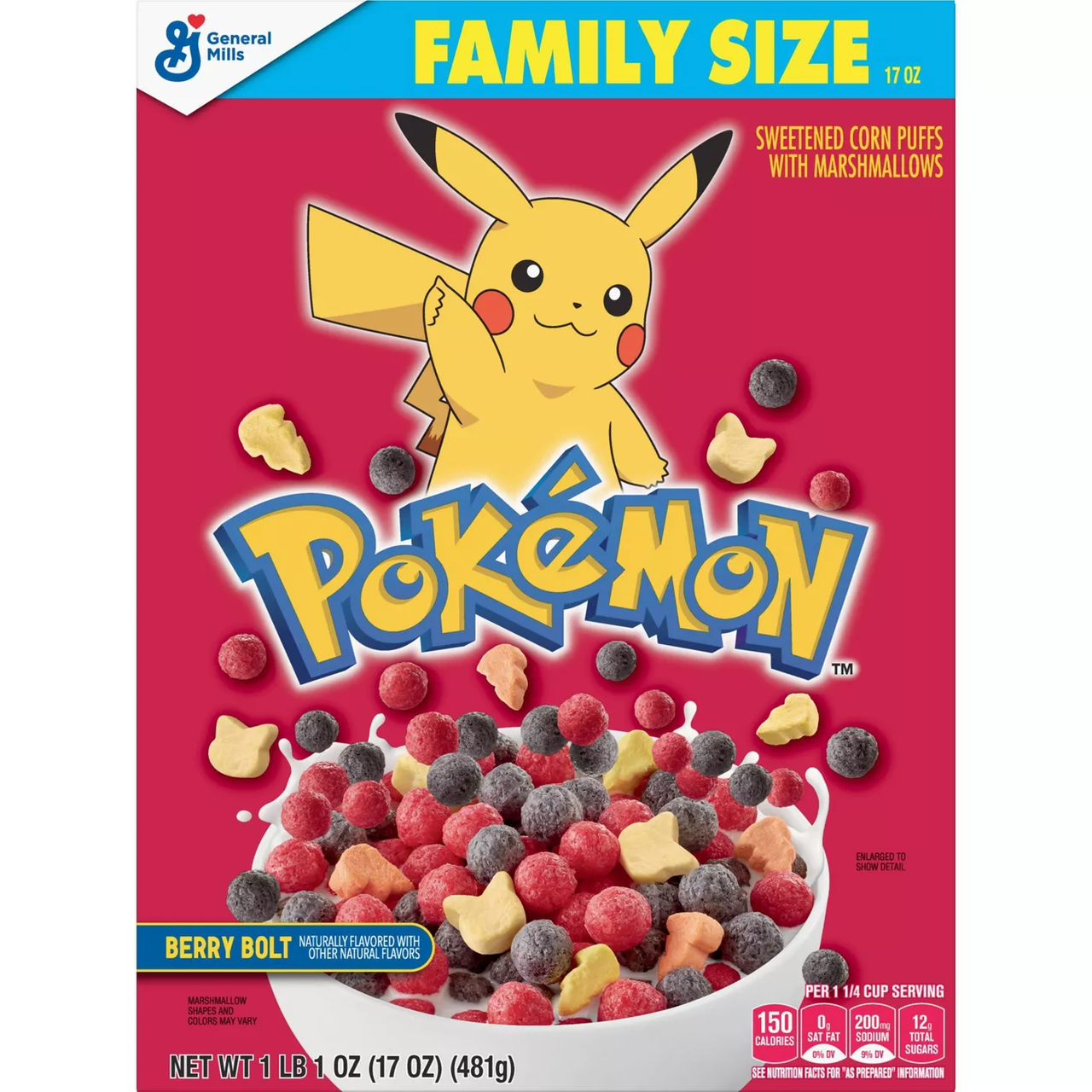 Сухий сніданок Pokemon Cereal 481g, фото 1