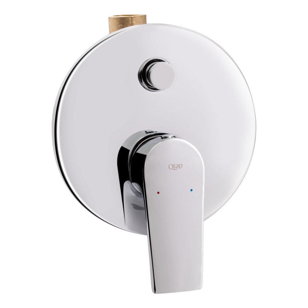 Змішувач для душу прихованого монтажу Qtap Milada 6227107ODC на два споживача, фото 1