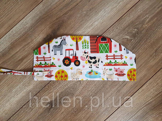 Медична шапочка з принтом " Ферма", фото 1