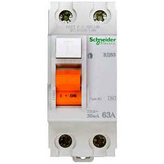 ПЗВ Schneider Electric Домовий 2P 63А 30 мА (AC)