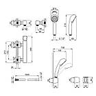 Змішувач для душу Qtap Krychle 4052104C, фото 2