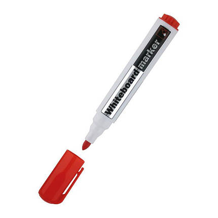 Маркер для дошок Whiteboard Delta by Axent 2 мм круглий червоний D2800-06, фото 2