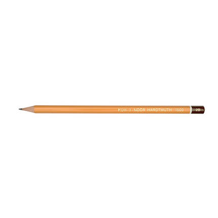 Олівець графітний Koh-i-noor 2В без гумки 1500.2 B, фото 2
