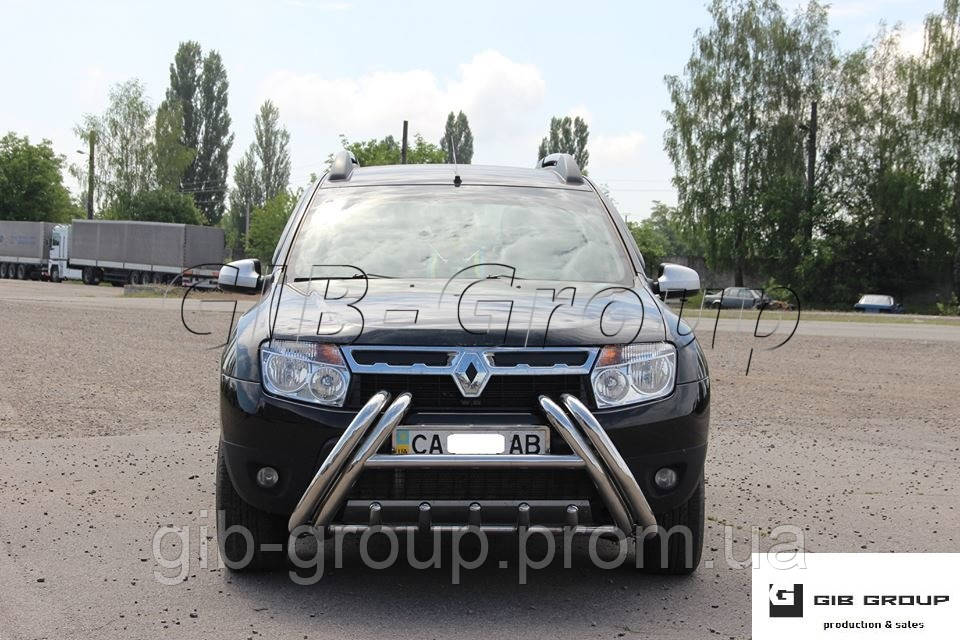 Захист переднього бампера - Кенгурятник Renault Duster (09+)