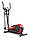 Орбітрек для дому електромагнітний до 150 кг Hop-Sport HS-050C Frost red/black 2020 чорно-червоний, фото 3