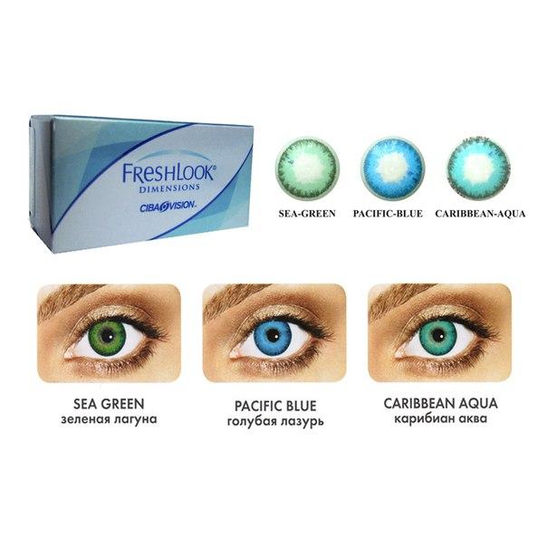 Відтінкові контактні лінзи Freshlook Dimensions