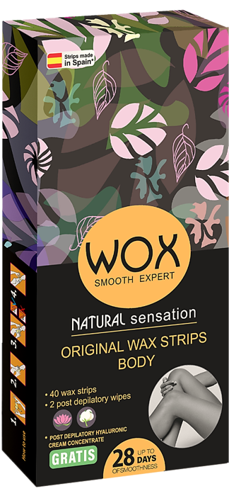 Воскові смужки WOX Оріджінал для тіла 40+2