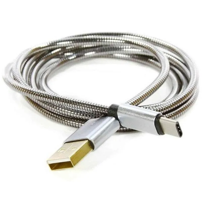 Кабель Usb Type C у металевому обплетенні 1 м, фото 1