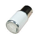 Комплект світлодіодних ламп NAPO LED 1156-3030-6smd-Lens 12V P21W 1156 BA15S колір світіння білий 2 шт, фото 2