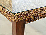 Переможний комплект Касабланка CRUZO (стол і 6 стільців) ротанг + абака коричневий, фото 6