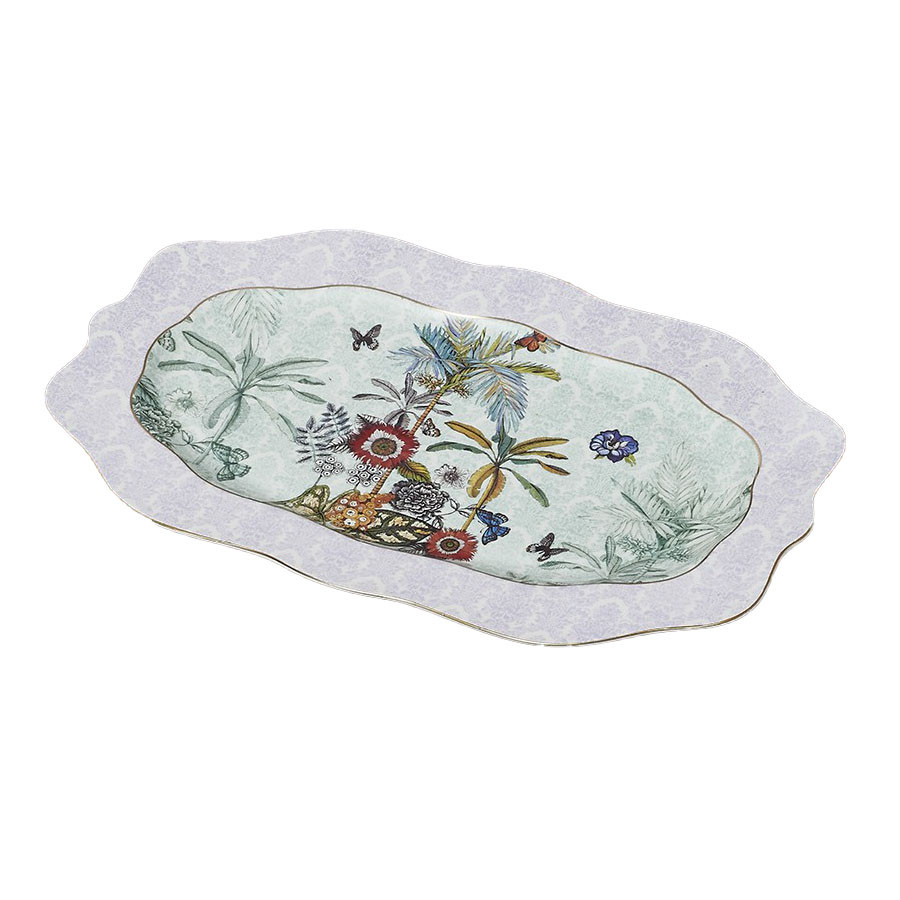 Блюдо овальне Henriette Secret Garden 40*25 см D17447