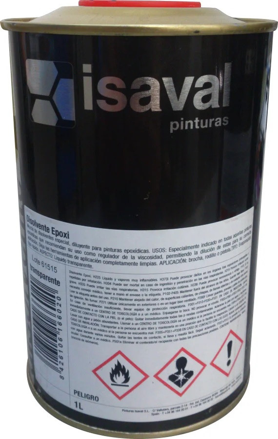 ЕПОКСИДНИЙ розчинник ISAVAL - розчинник для епоксидної фарби (уп. 1 л)