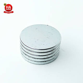 Магніт потаємний для сумок 20мм*2мм. Магніт неодимовий для одягу (100шт)
