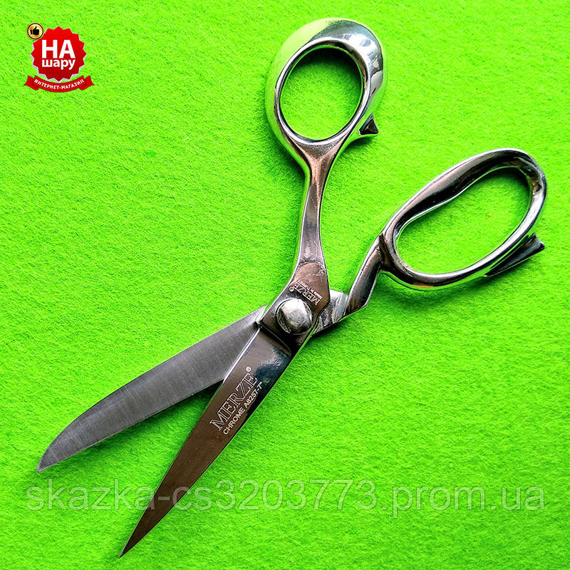 Ножиці "MERZE" 17.8 див.(№7) Хром, фото 1