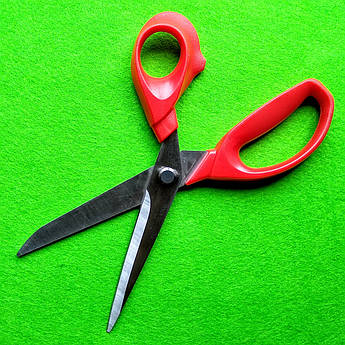 Ножиці кравецькі 23.5 см "Taksun" (№9). Червоний