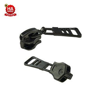 Бігунок на металеву блискавку №8 (сітка №4) Темний нікель (100шт)