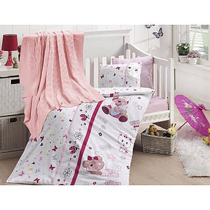 Дитяча постільна білизна з в'язаним пледом First Choice Nirvana Cute Baby N 407, фото 1