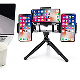 Мінітрипод Live Multi Clip з 3 тримачами для телефона, фото 5