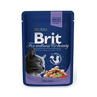 Brit Premium Cat Cod Fish pouch влажный корм для кошек 0.1 кг