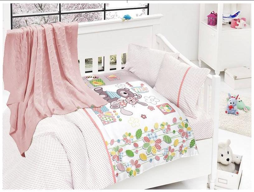 Дитяча постільна білизна з в'язаним пледом First Choice Nirvana Well N 410