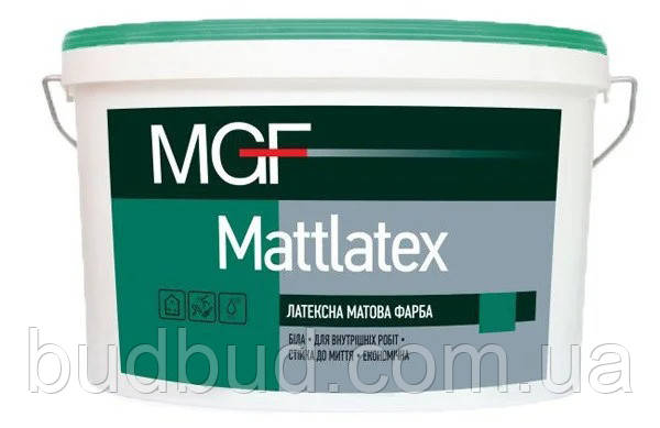 Фарба латексна стійка до миття MGF Mattlatex M100 14 кг