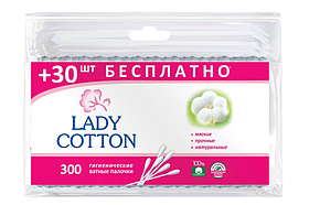 Гігієнічні ватні палички Lady Cotton 300 шт.