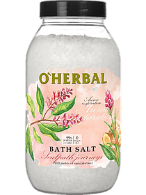 Сіль для ванн O'Herbal з оліями сандалу та кедра 1100 г