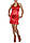 Розпродаж по закупівлі Червона сукня з коміром хомут B3269, фото 3