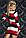 Коротке Плаття чорно-біло-червону смужку S460307, фото 2