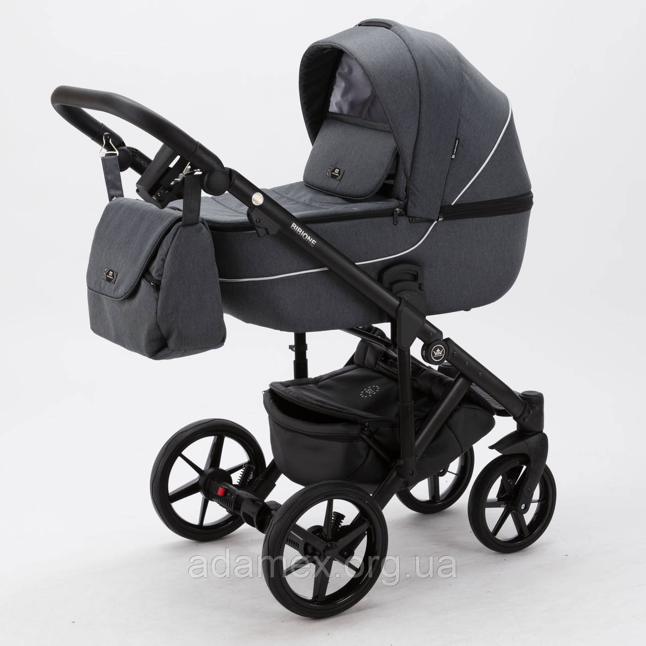 Коляска Adamex Bibione TKB-1 Lux графіт