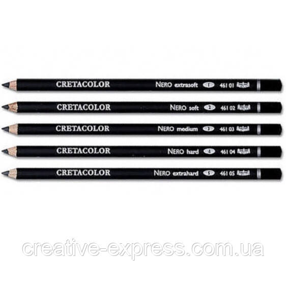 Олівець для рисунку, Вугільний м’який, (1) 460 01, Cretacolor