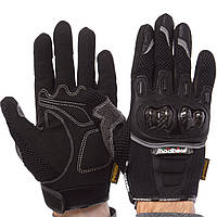 MADBIKE MAD-03 Gloves Black, L, Мотоперчатки текстильні з захистом