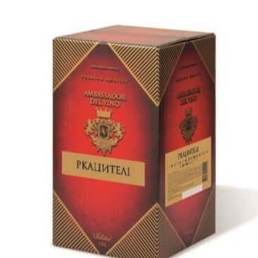 Вино «Ркацители» столове біле сухе ТМ Амбасадор, 10 л в коробці