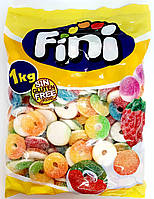 Фруктовые жевательные конфеты (мармелад) ТМ Фини (Fini) в пакетах КИСЛЫЕ КОЛЬЦА АССОРТИ 1 кг