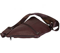Якісна Чоловіча шкіряна сумка Dovhani R1901BROWN-111 Коричнева, фото 3