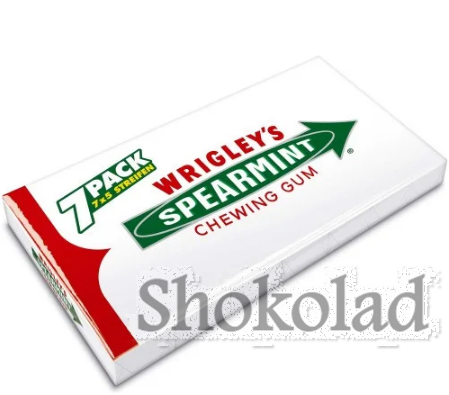 Жвачка Wrigley s Spearmint 7 шт - 1 уп. (ID#1395183287), цена: 134 ...
