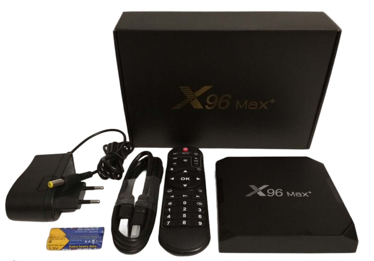 Смарт-приставка X96 Max+ (S905X3); 4/64G) Smart TV Box Android 9.0