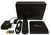 Смарт приставка X96 Max+ (S905X3; 2/16G) Smart TV Box Android 9.0